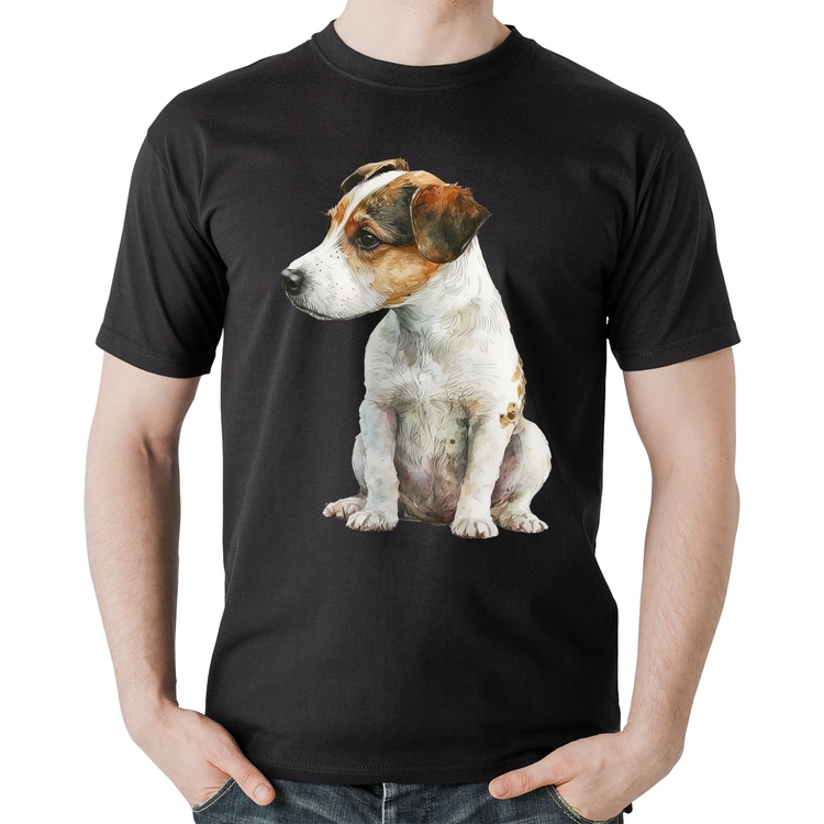 Camiseta Algodão Cachorro Jack Russell Terrier