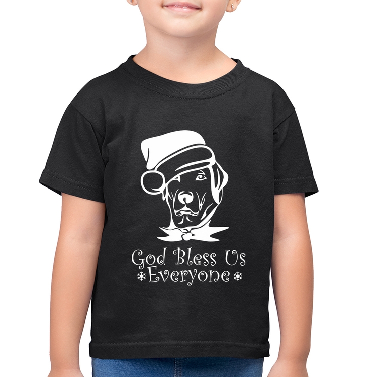 Camiseta Algodão Infantil Cachorro Noel