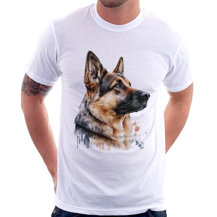 Camiseta Cachorro Pastor Alemão