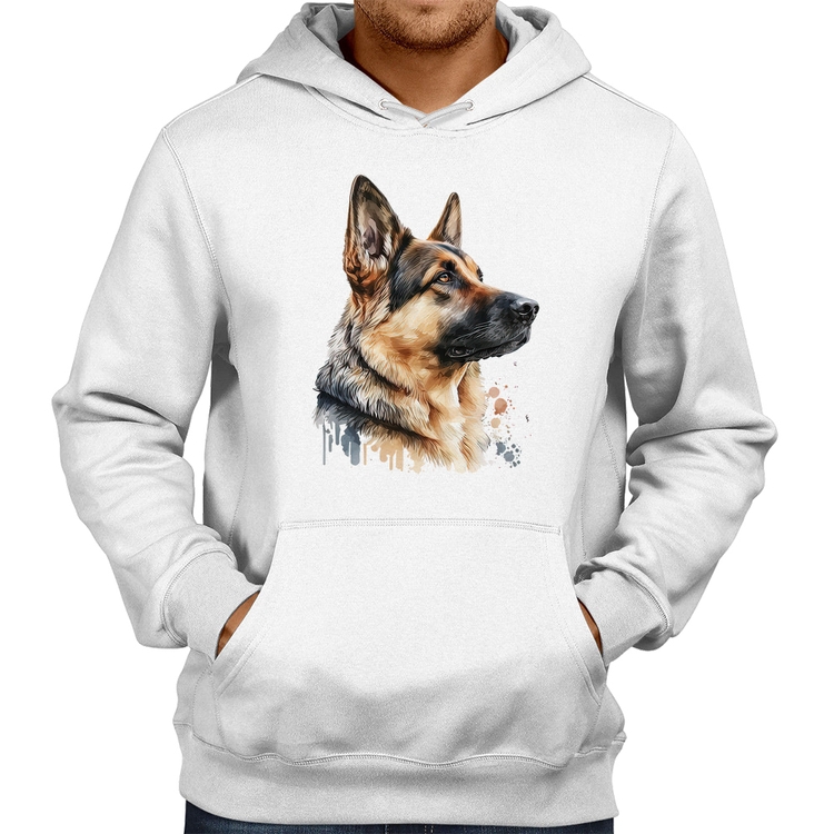 Moletom Cachorro Pastor Alemão - Branco