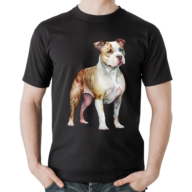 Camiseta Algodão Cachorro Pitbull