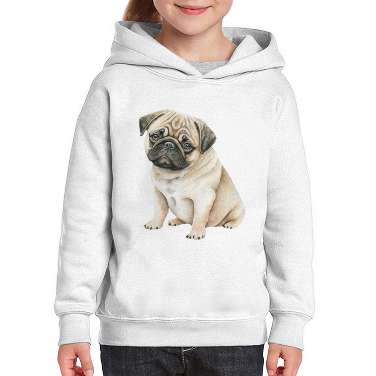Moletom Infantil Cachorro Pug