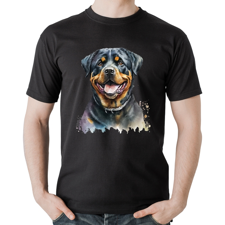 Camiseta Algodão Cachorro Rottweiler