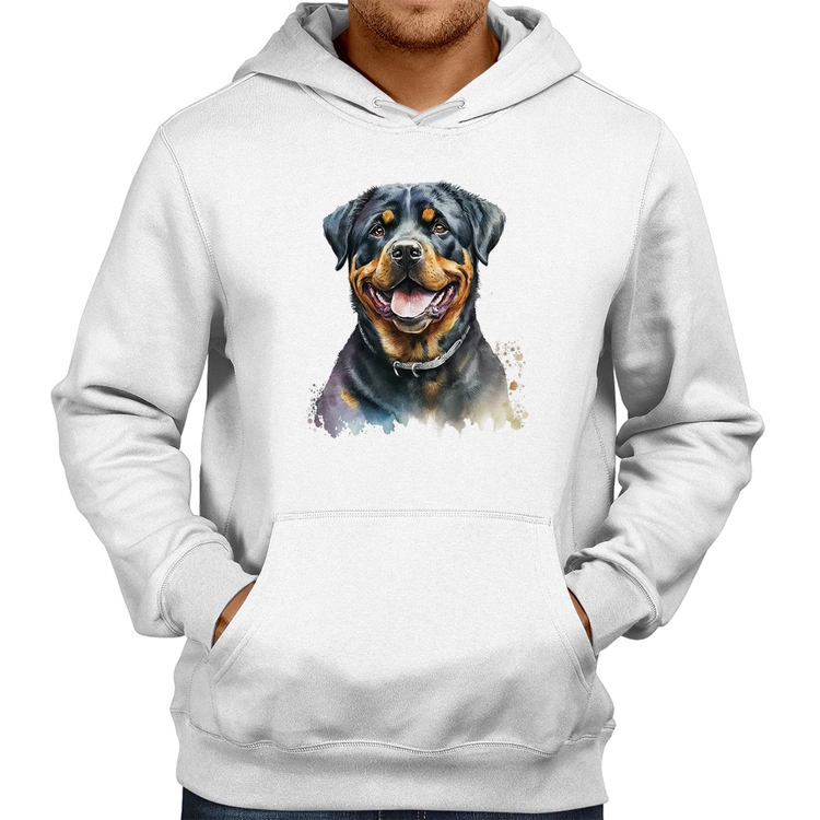 Moletom Cachorro Rottweiler - Branco