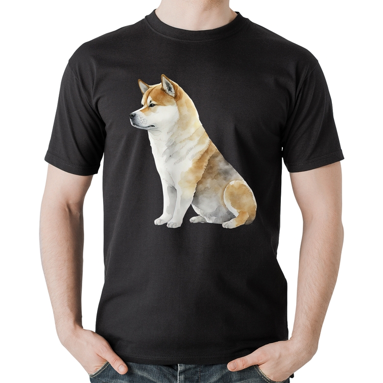 Camiseta Algodão Cachorro Shiba Inu