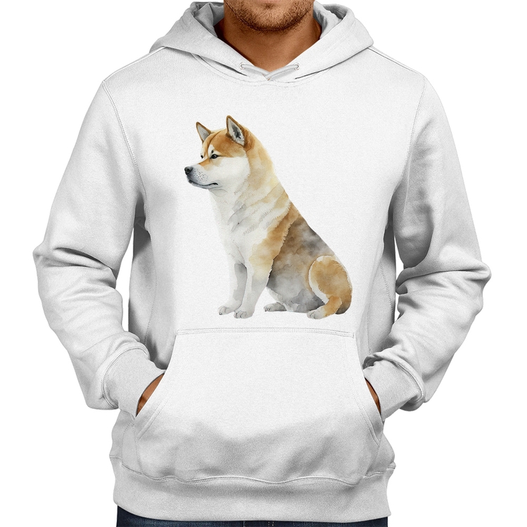 Moletom Cachorro Shiba Inu - Branco