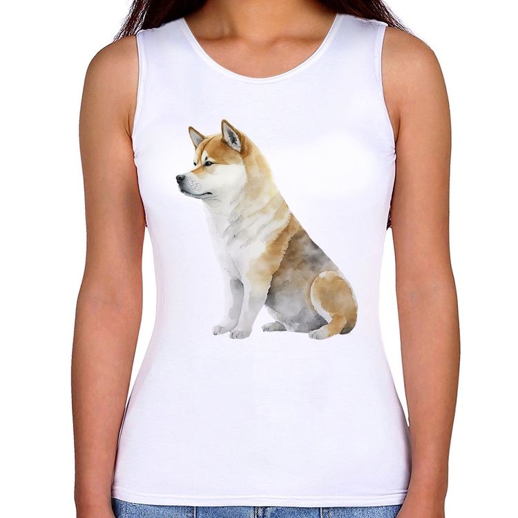 Regata Feminina Cachorro Shiba Inu