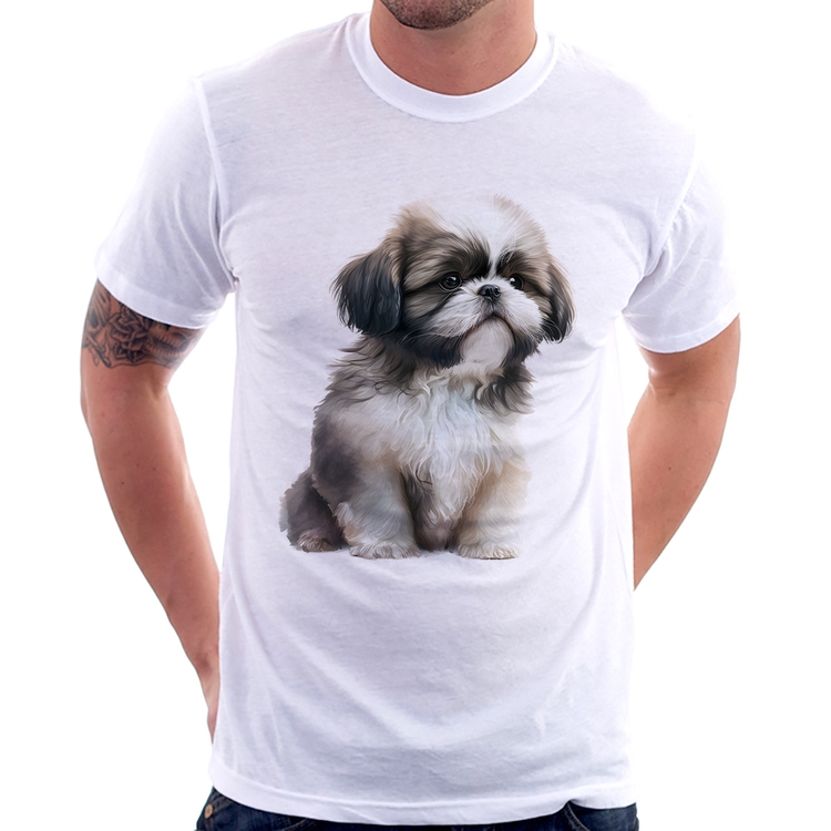 Camiseta Cachorro Shih Tzu Filhote