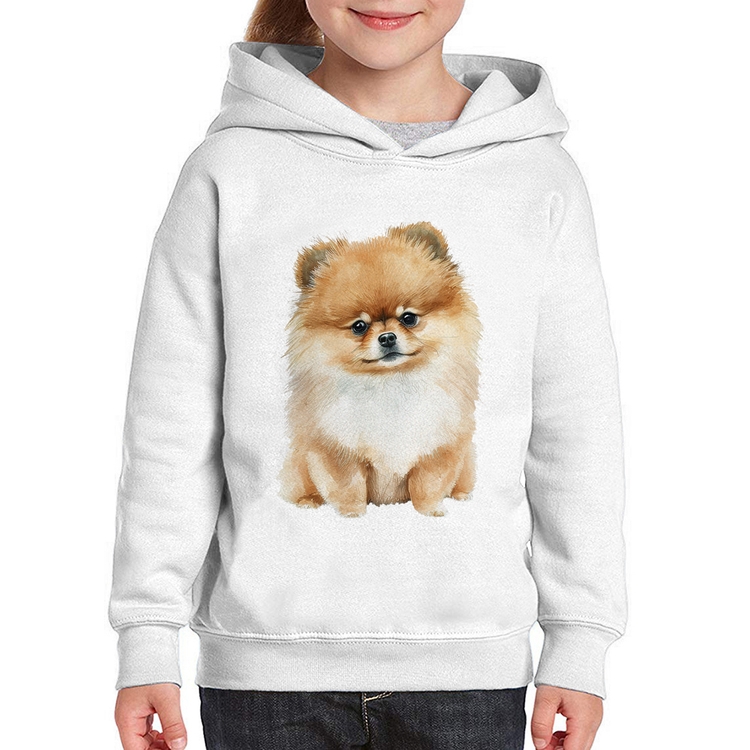 Moletom Infantil Cachorro Spitz Alemão Lulu da pomerânia