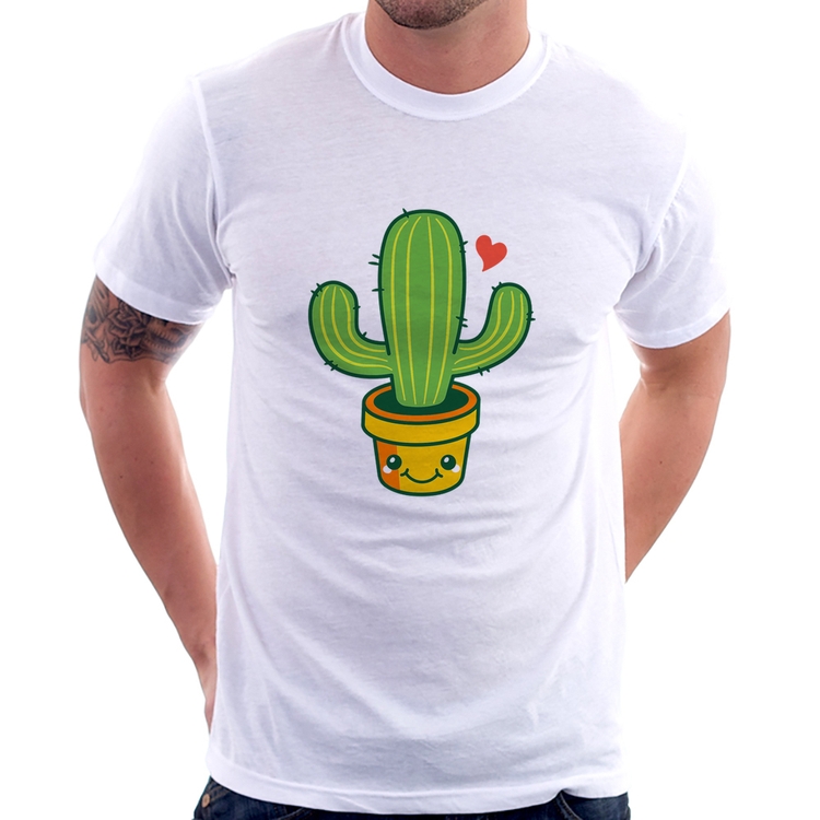 Camiseta Cacto Coração