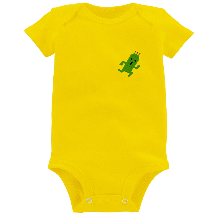 Body Bebê Cactuar - Amarelo