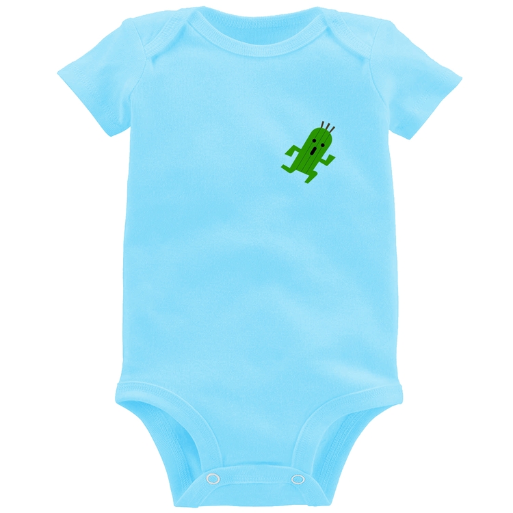 Body Bebê Cactuar - Azul Bebê