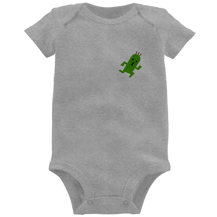 Body Bebê Cactuar - Cinza