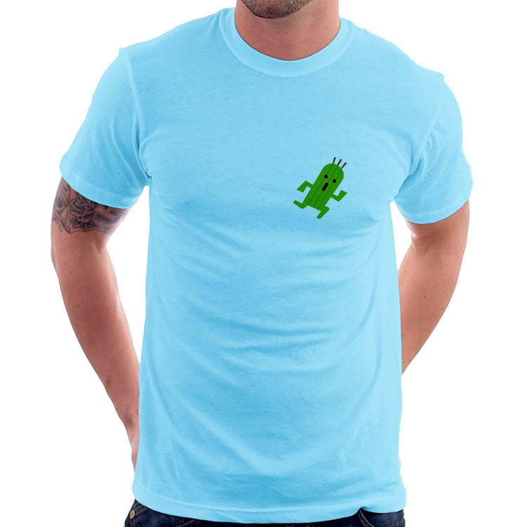 Camiseta Cactuar - Azul Bebê