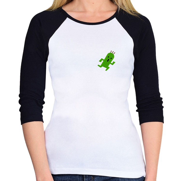 Baby Look Raglan Cactuar Manga 3/4