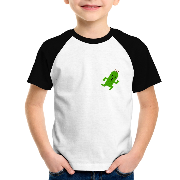 Camiseta Raglan Infantil Cactuar