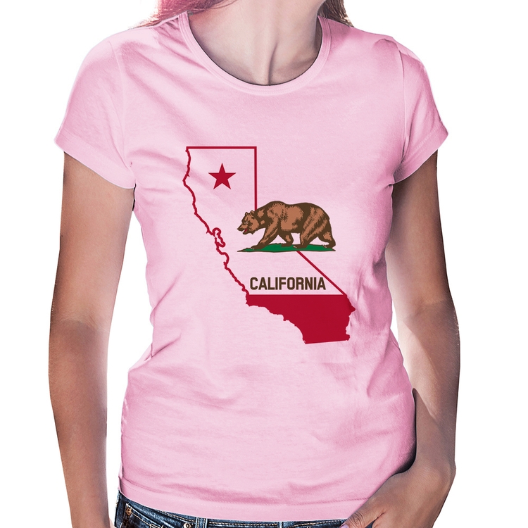 Baby Look Califórnia - Rosa Bebê