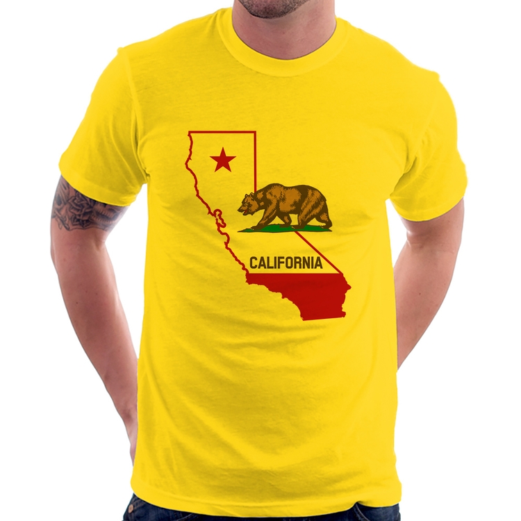 Camiseta Califórnia - Amarela