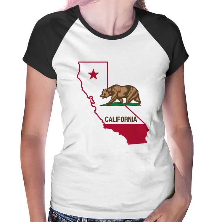 Baby Look Raglan Califórnia