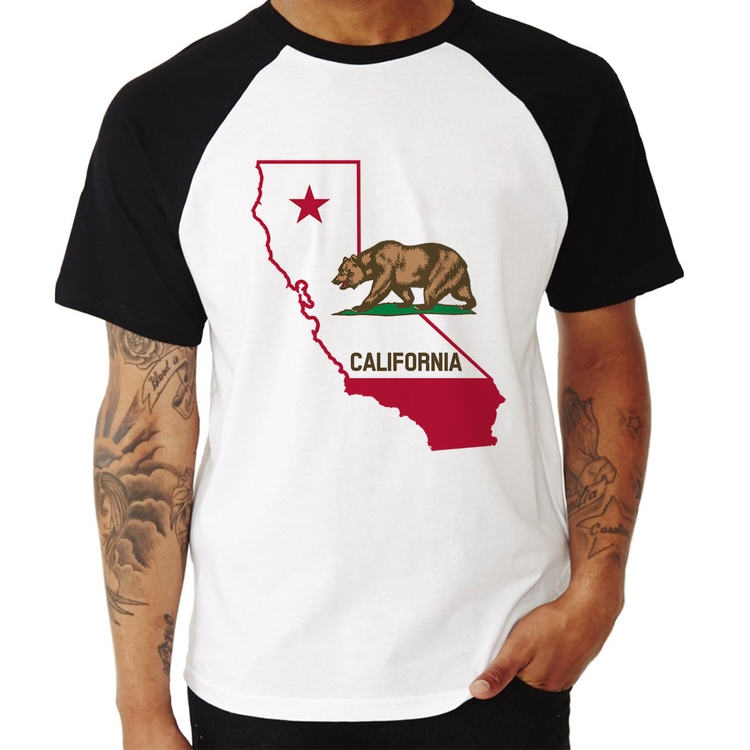 Camiseta Raglan Califórnia