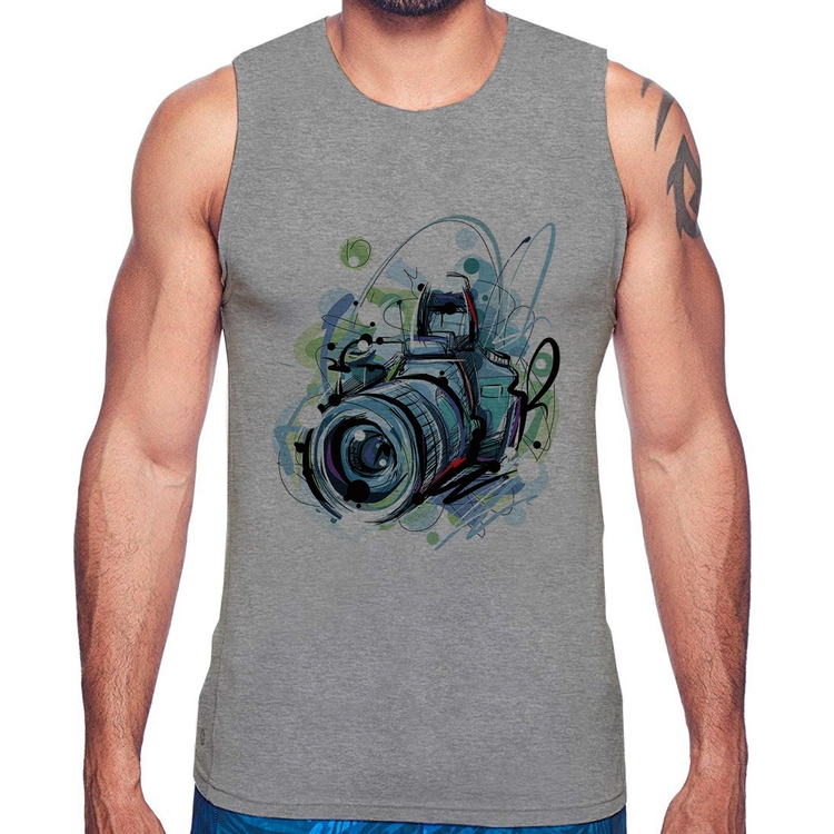 Regata Câmera Fotográfica - Cinza