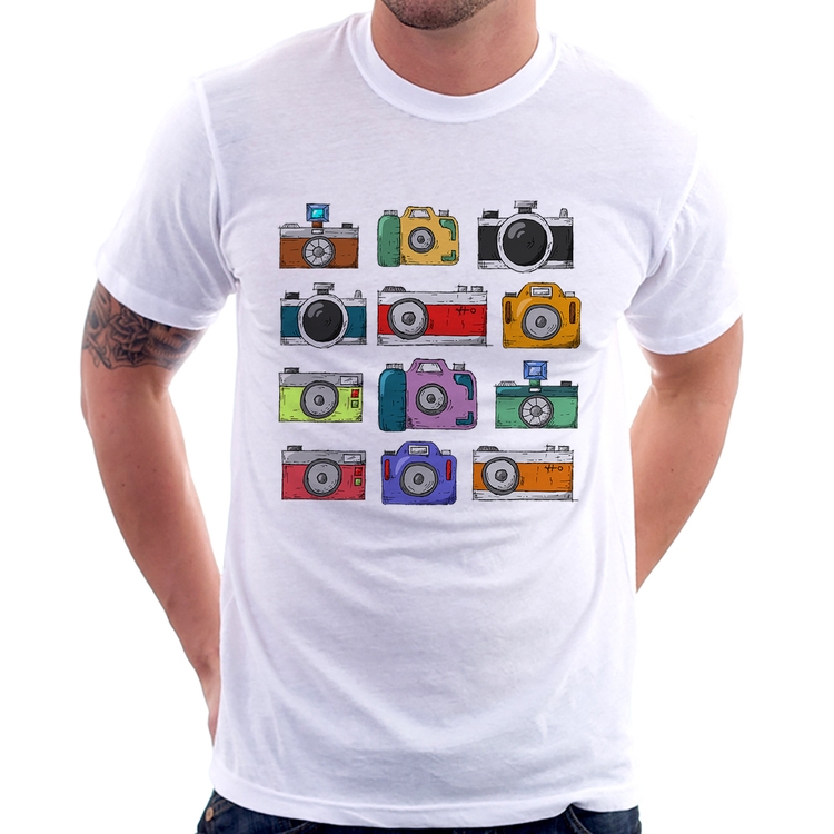 Camiseta Câmeras Retrô