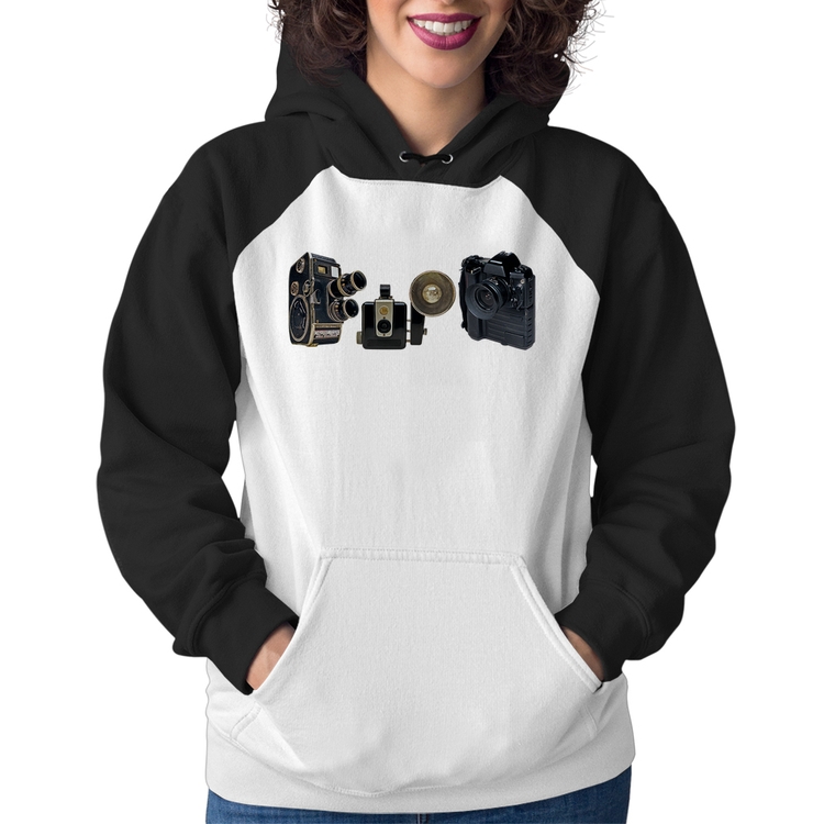 Moletom Feminino Câmeras Vintage