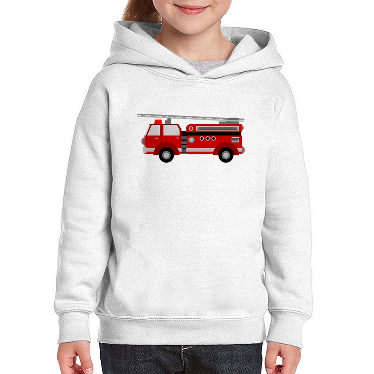 Moletom Infantil Caminhão de Bombeiro