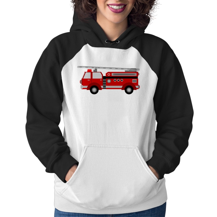 Moletom Feminino Caminhão de Bombeiro