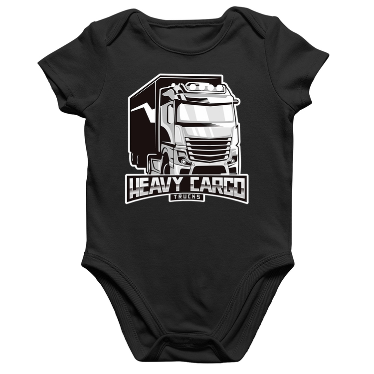 Body Bebê Algodão Caminhão Heavy Cargo Caminhoneiro