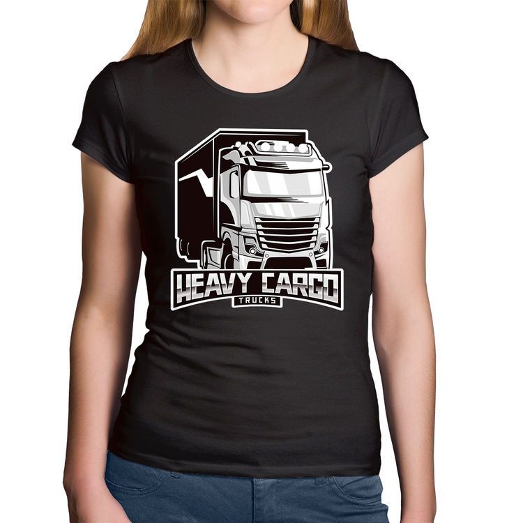 Baby Look Algodão Caminhão Heavy Cargo Caminhoneiro