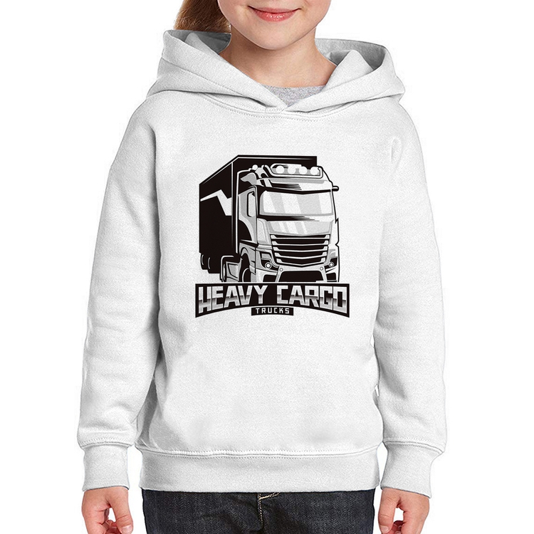 Moletom Infantil Caminhão Heavy Cargo Caminhoneiro