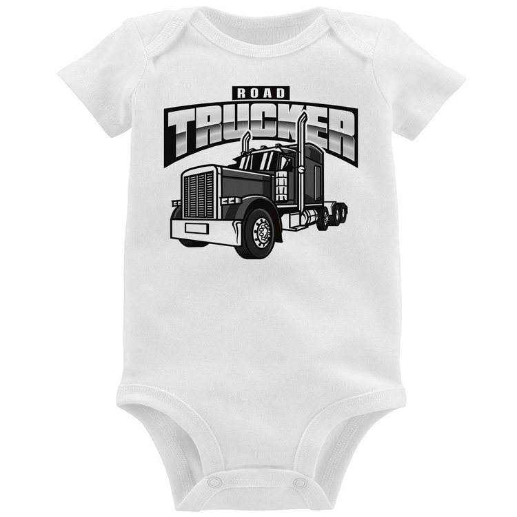Body Bebê Caminhão Road Trucker Caminhoneiro