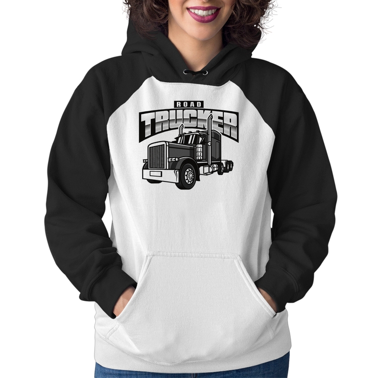 Moletom Feminino Caminhão Road Trucker Caminhoneiro