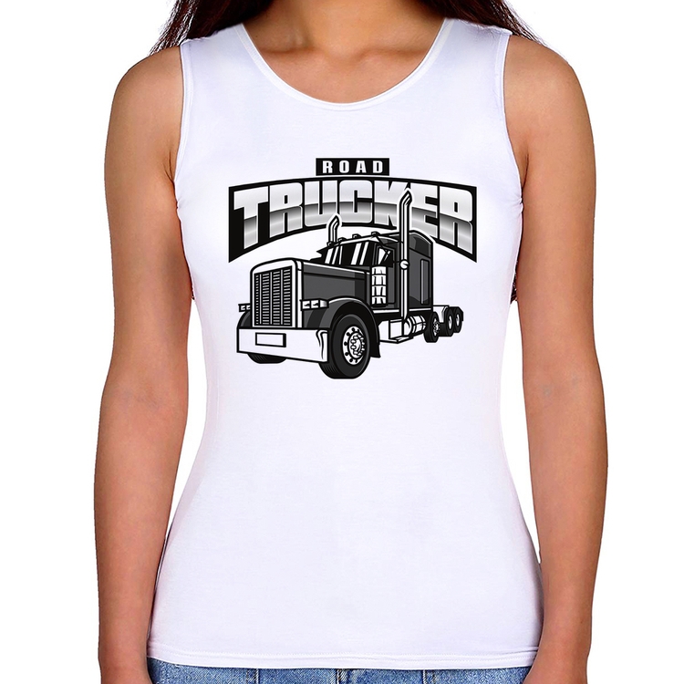 Regata Feminina Caminhão Road Trucker Caminhoneiro