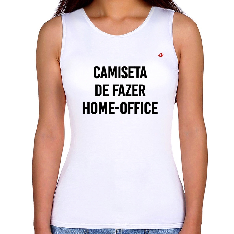 Regata Feminina Camiseta de fazer home-office