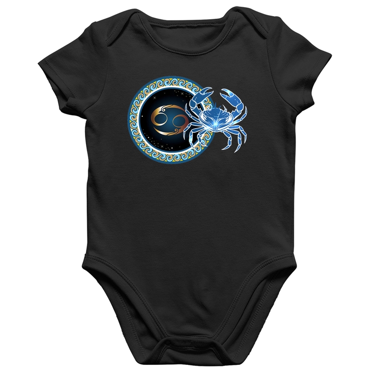 Body Bebê Algodão Signo Câncer Astrologia