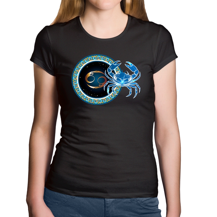 Baby Look Algodão Signo Câncer Astrologia