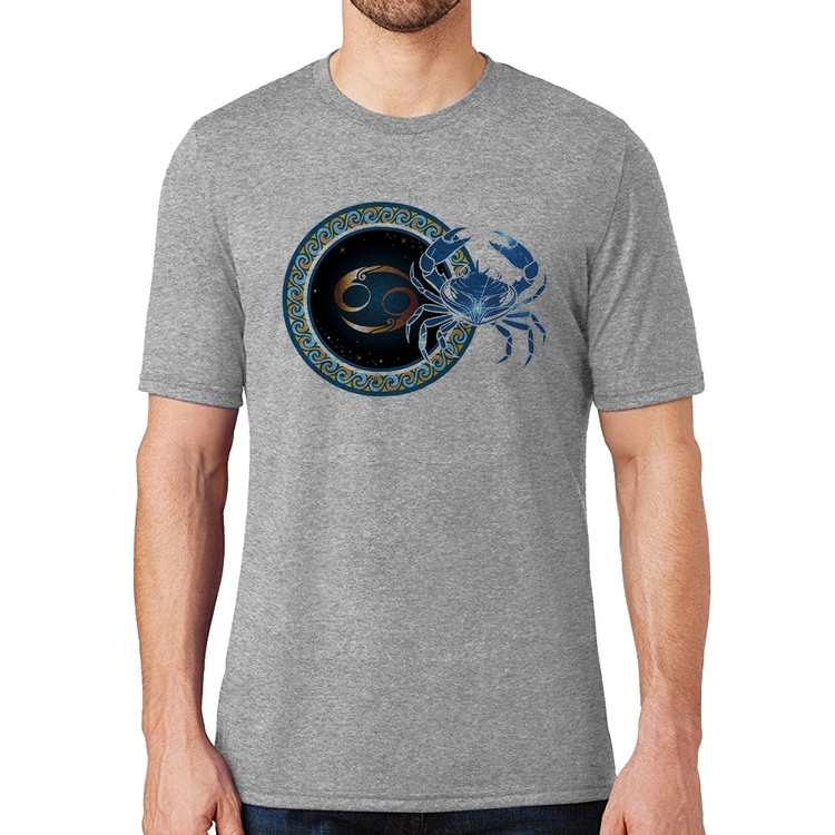 Camiseta Signo Câncer Astrologia - Cinza