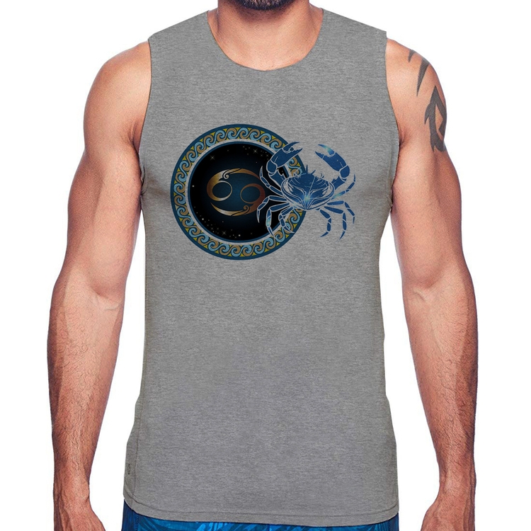 Regata Signo Câncer Astrologia - Cinza