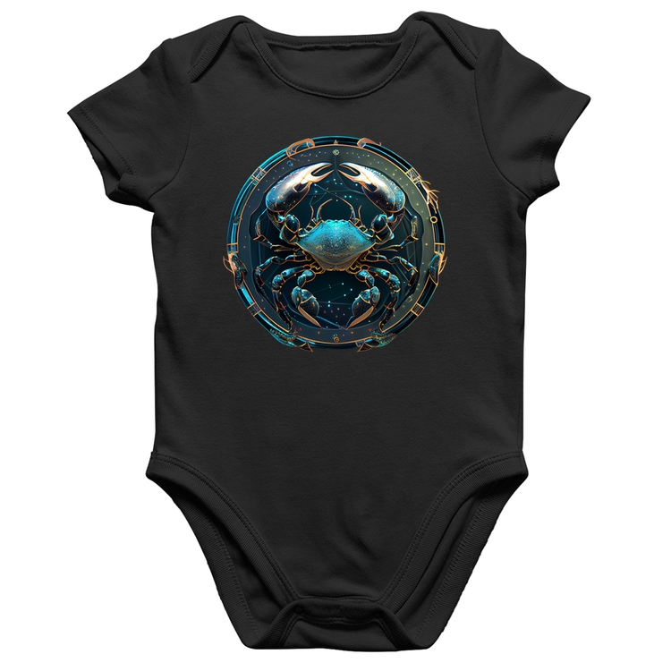 Body Bebê Algodão Câncer Sígno