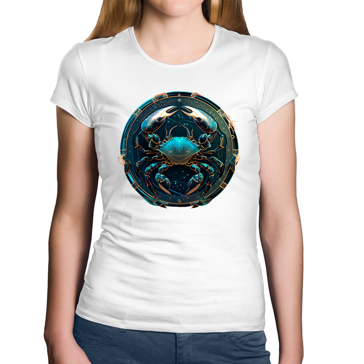 Baby Look Algodão Câncer Sígno - Branca