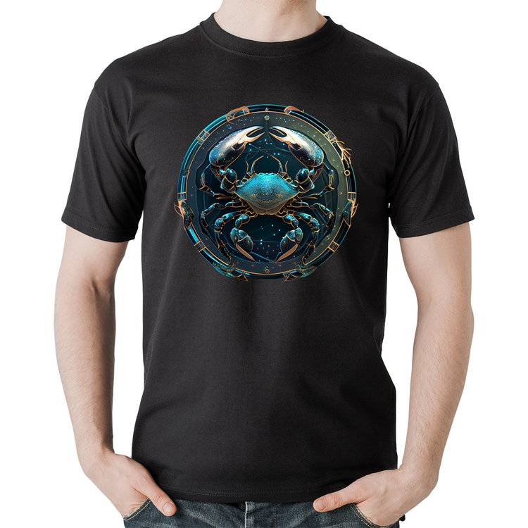Camiseta Algodão Câncer Sígno