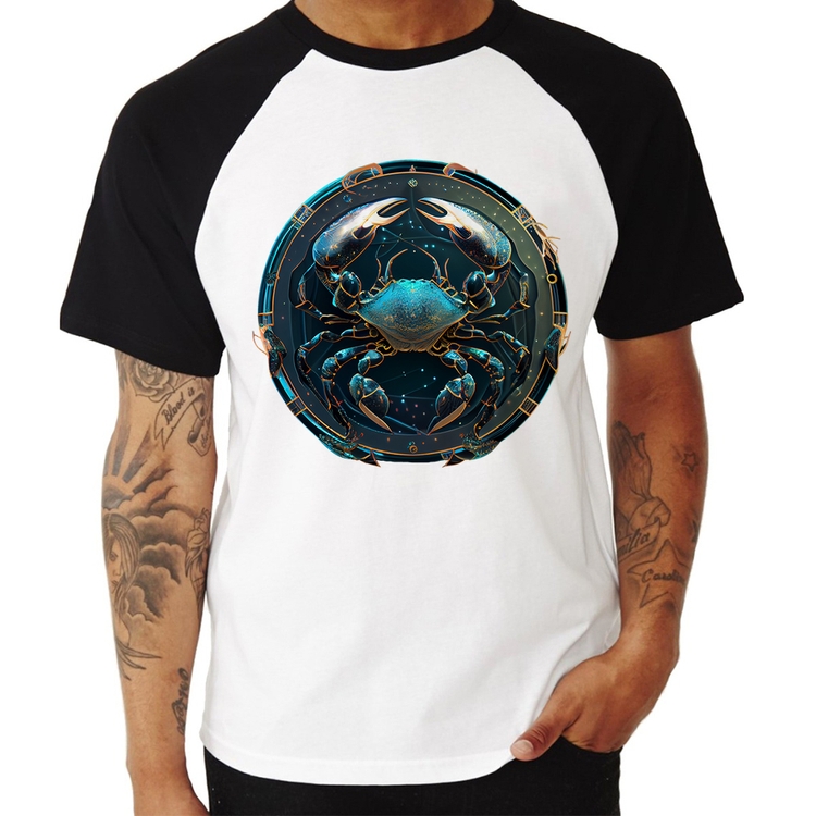 Camiseta Raglan Câncer Sígno