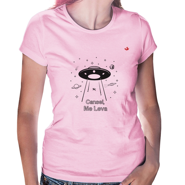 Baby Look Cansei, me leva - Rosa Bebê