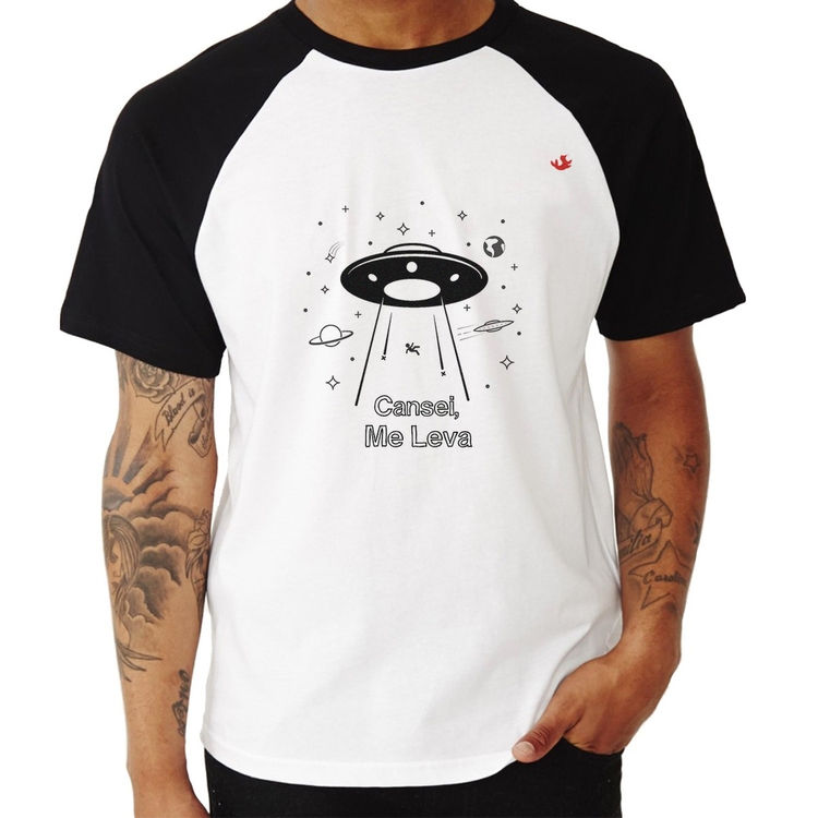 Camiseta Raglan Cansei, me leva