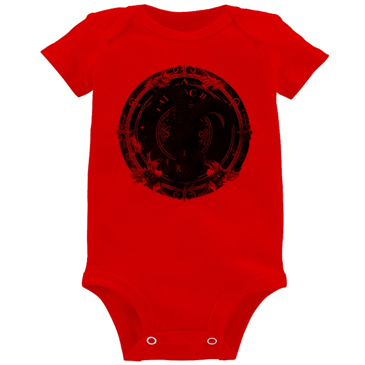 Body Bebê Capricórnio Sígno - Vermelho