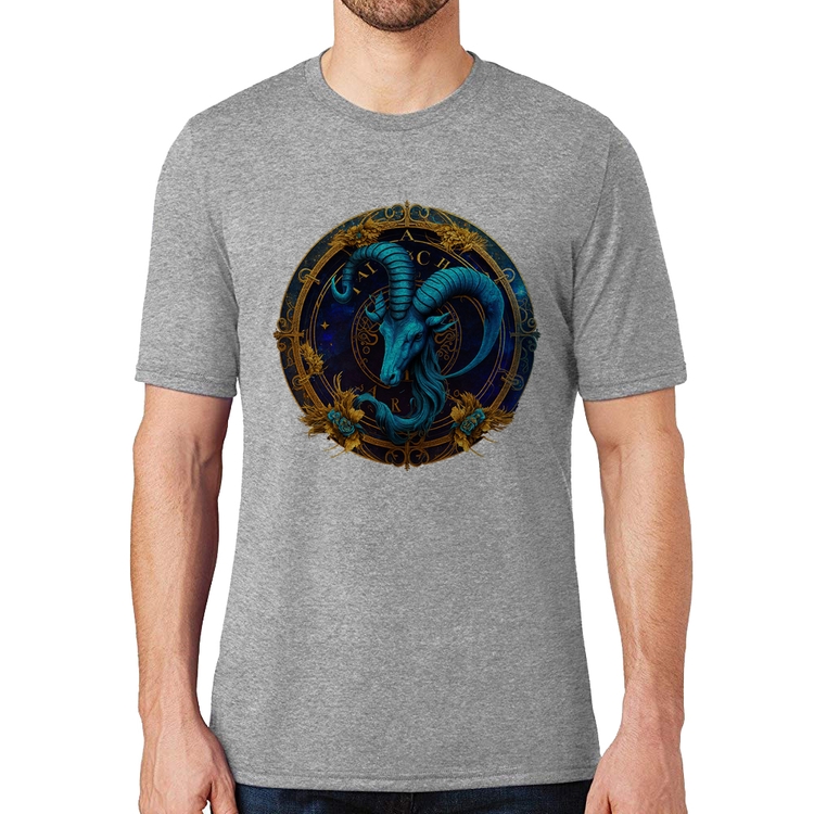 Camiseta Capricórnio Sígno - Cinza