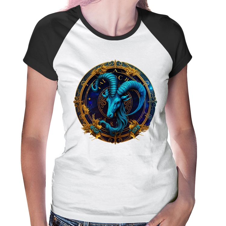 Baby Look Raglan Capricórnio Sígno