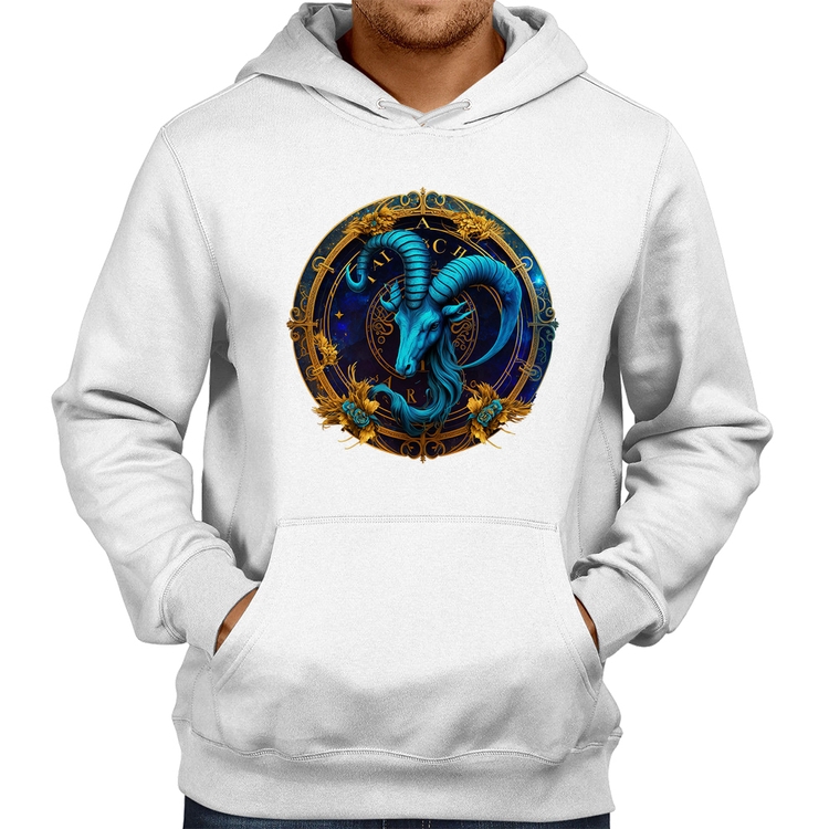 Moletom Capricórnio Sígno - Branco